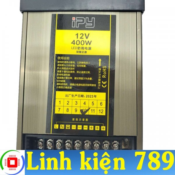  Nguồn LED 12V 400W ngoài trời